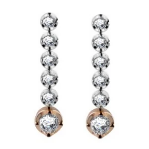 Luria Natural 4 Prong Set Journey Diamond Earrings