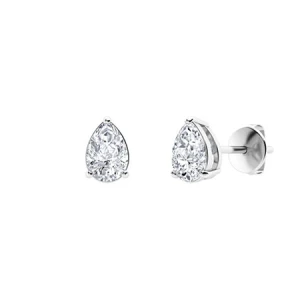 Gretta 3 Prong Moissanite Diamond Earrings