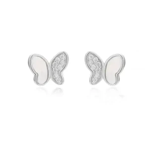 Kadi Lab-Created Round cut Pave Set  Designer Diamond Earrings