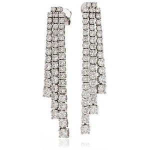 Keltie Natural Prong Set Designer Diamond Earrings