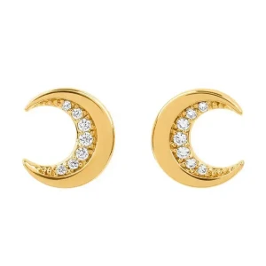 Krystle Lab-Created Rose Gold Pave Set Designer Diamond Earrings