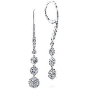 Kizzy Natural Round cut Claw Set  Designer Diamond Earrings