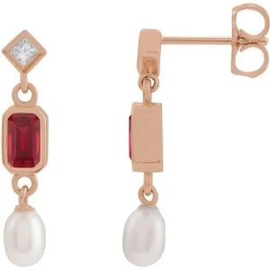 Heahthryth Natural Ruby Rose Gold Bezel Set 