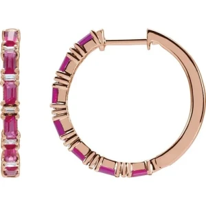 Heagyth Natural Ruby Rose Gold 4 Prong Set 