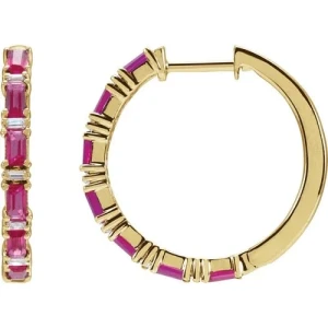 Heagyth Natural Ruby Yellow Gold 4 Prong Set 