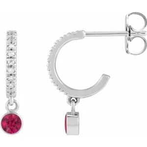 Hazeline 0.50 Carat Natural Ruby Round cut Bezel Set 