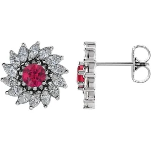 Faele Natural Ruby Yellow Gold Claw Set 