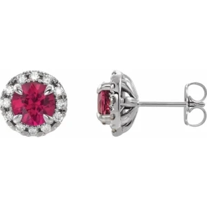 Harvina Natural Ruby Yellow Gold 4 Prong Set 