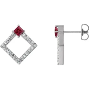 Halfryta Natural Ruby Rose Gold 4 Prong Set 