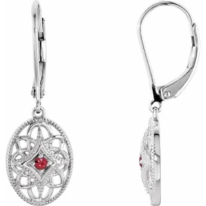 Hildy Natural Ruby Yellow Gold 4 Prong Set 