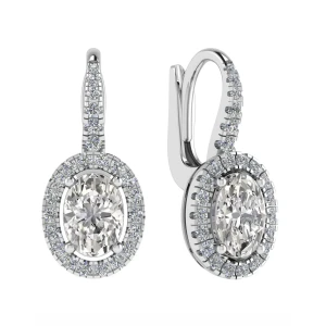 Kamiyah Natural 4 Prong Hoop Diamond Earrings
