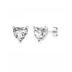 Julieta Lab-Created 3 Prong Studs Diamond Earrings