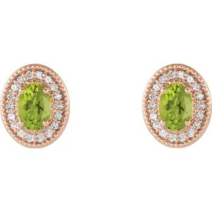 Aroa Peridot Rose Gold 