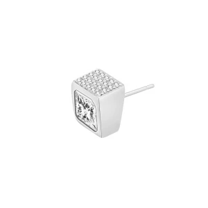 Alaric Lab-Created Princess cut  Men's Diamond Earrings