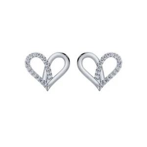 Jebina Lab-Created Pave Set Cluster Diamond Earrings