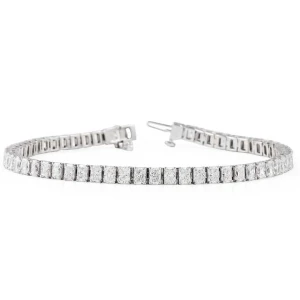 Berliciya Lab Grown Diamond Rose Gold 4 Prong  Bracelet