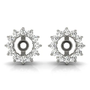 Lily Lab-Created Ear Jackets & Climbers Diamond Earrings