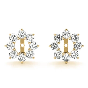 Bethany Lab-Created Yellow Gold Ear Jackets & Climbers Diamond Earrings
