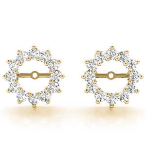 Rosie Lab-Created Yellow Gold Ear Jackets & Climbers Diamond Earrings