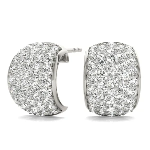 Elliot Lab-Created Hoop Diamond Earrings