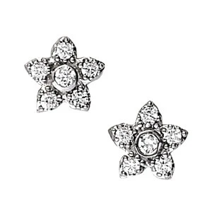 Erikka 0.60 Carat Natural Round cut Diamond Cluster Earrings