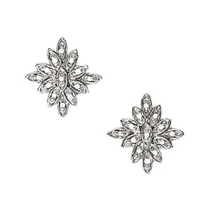 Eirini 0.26 Carat Natural Round cut Diamond Cluster Earrings