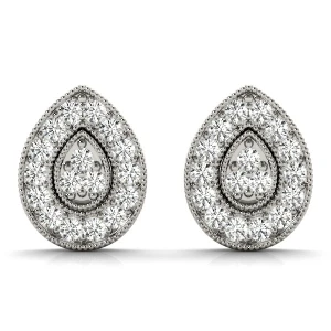 Fari 0.25 Carat Natural Round cut Diamond Cluster Earrings
