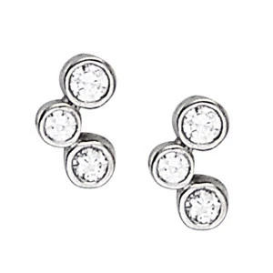Felisha Natural Round cut Diamond Cluster Earrings