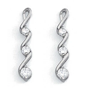 Felita Natural Round cut Diamond Designer Earrings