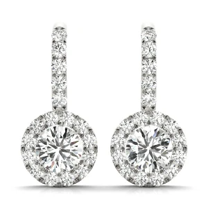 Eniko 0.12 - 1.00 Carat Lab-Created Round cut Diamond Hoop Earrings