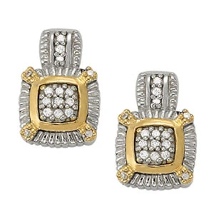 Febe Natural Round cut Diamond Cluster Earrings