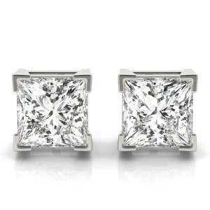 Elize Lab-Created Diamond White Gold Studs Earrings