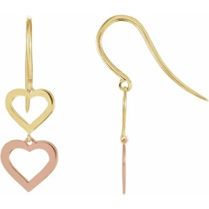  Dafne Rose Traditional Gold Earrings