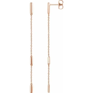 Dajah Rose Traditional Gold Earrings