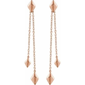 Dacia Rose Traditional Gold Earrings