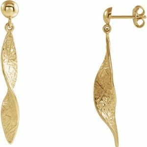 Doga Rose Traditional Gold Earrings