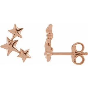 Delima Rose Traditional Gold Earrings
