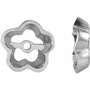 Dido White Traditional Gold Earrings
