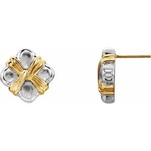 Darlah White Traditional Gold Earrings