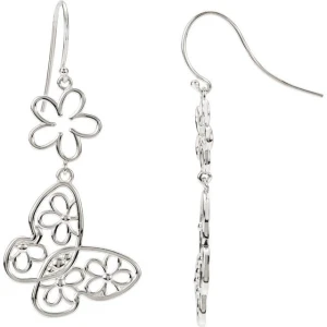 Damaris White Traditional Gold Earrings