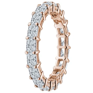 Elyn Lab-Created Rose Gold 4 Prong  Diamond Ring