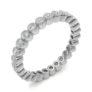 Emberlynn Lab-Created Bezel  Diamond Ring