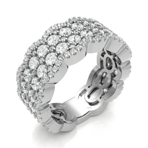 Enerstina Natural Rose Gold Prong  Diamond Ring