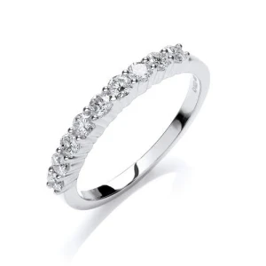 Elison Lab-Created Round cut Prong  Diamond Ring