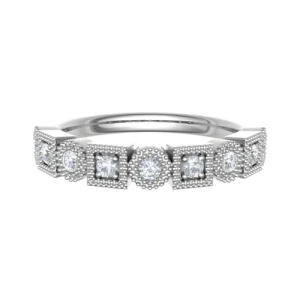 Esta Natural Platinum Prong  Diamond Ring