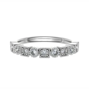 Elyce Natural Platinum Prong  Diamond Ring