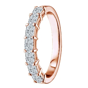 Domneva Lab-Created Rose Gold 4 Prong  Diamond Ring