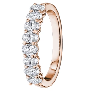 Eadda Lab-Created Rose Gold Prong  Diamond Ring