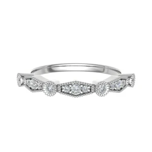 Ebonee Natural Platinum Bezel  Diamond Ring
