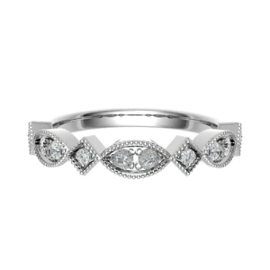 Ellyce Lab-Created Platinum Prong  Diamond Ring